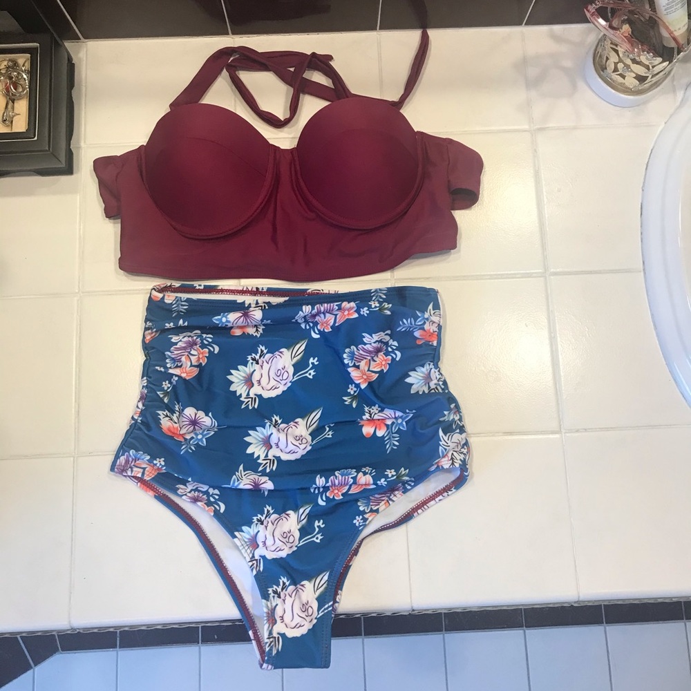 2 piece swim suit